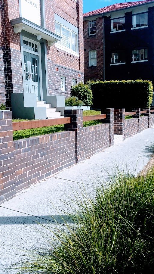 Brick fence and retaining wall - Coogee