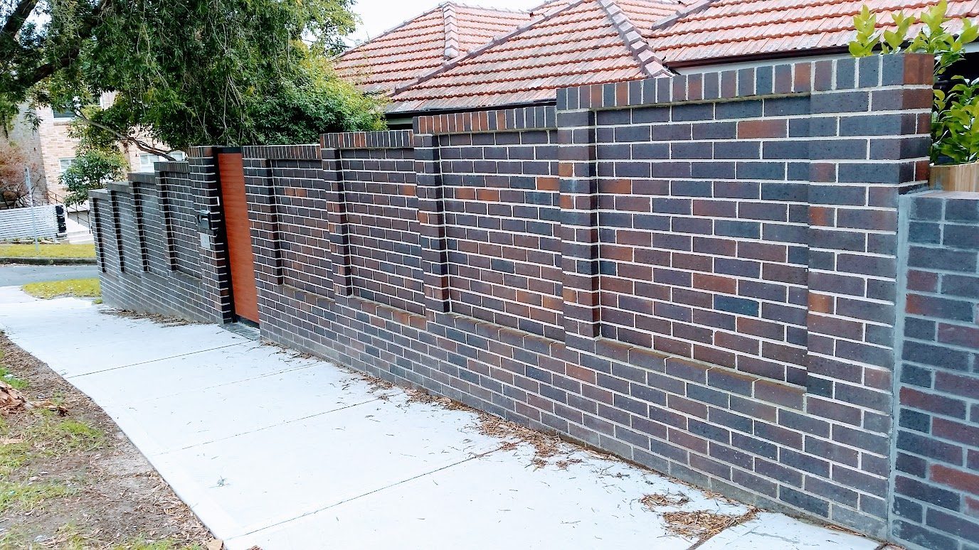 Brick fence - Fairlight, Sydney