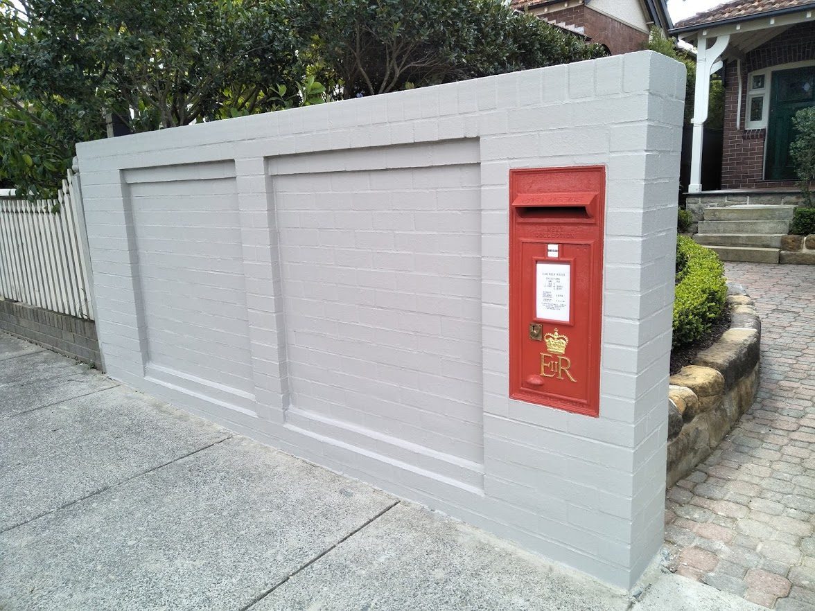 Brick fence in Mosman, Sydney
